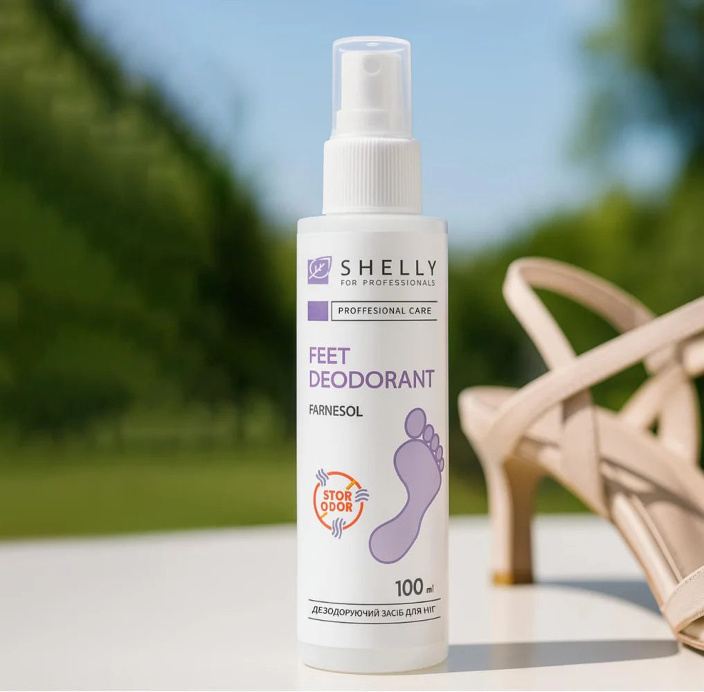 Shelly Long-Lasting Foot Deodorant Spray with Farnesol & Allantoin 100 ml – Refreshing Daily Foot Care