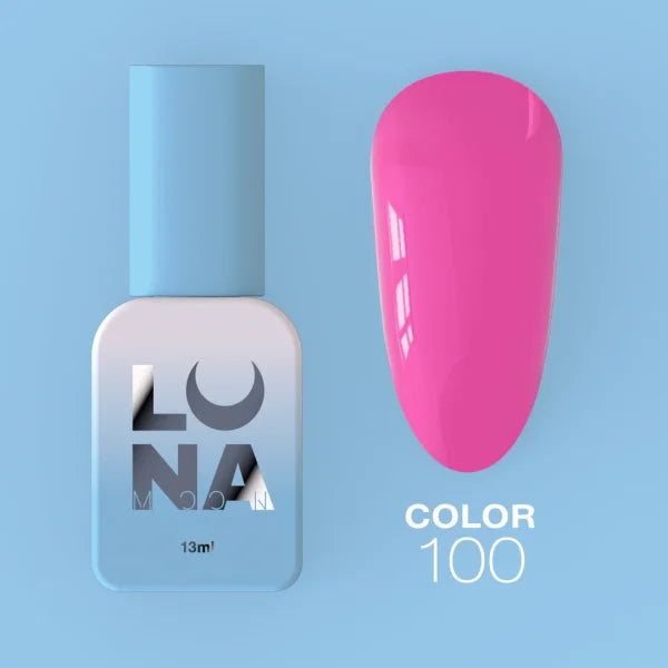 LUNAmoon Colour Varnish No.100, Hybrid Gel Polish, Full Coverage, Medium Viscosity
