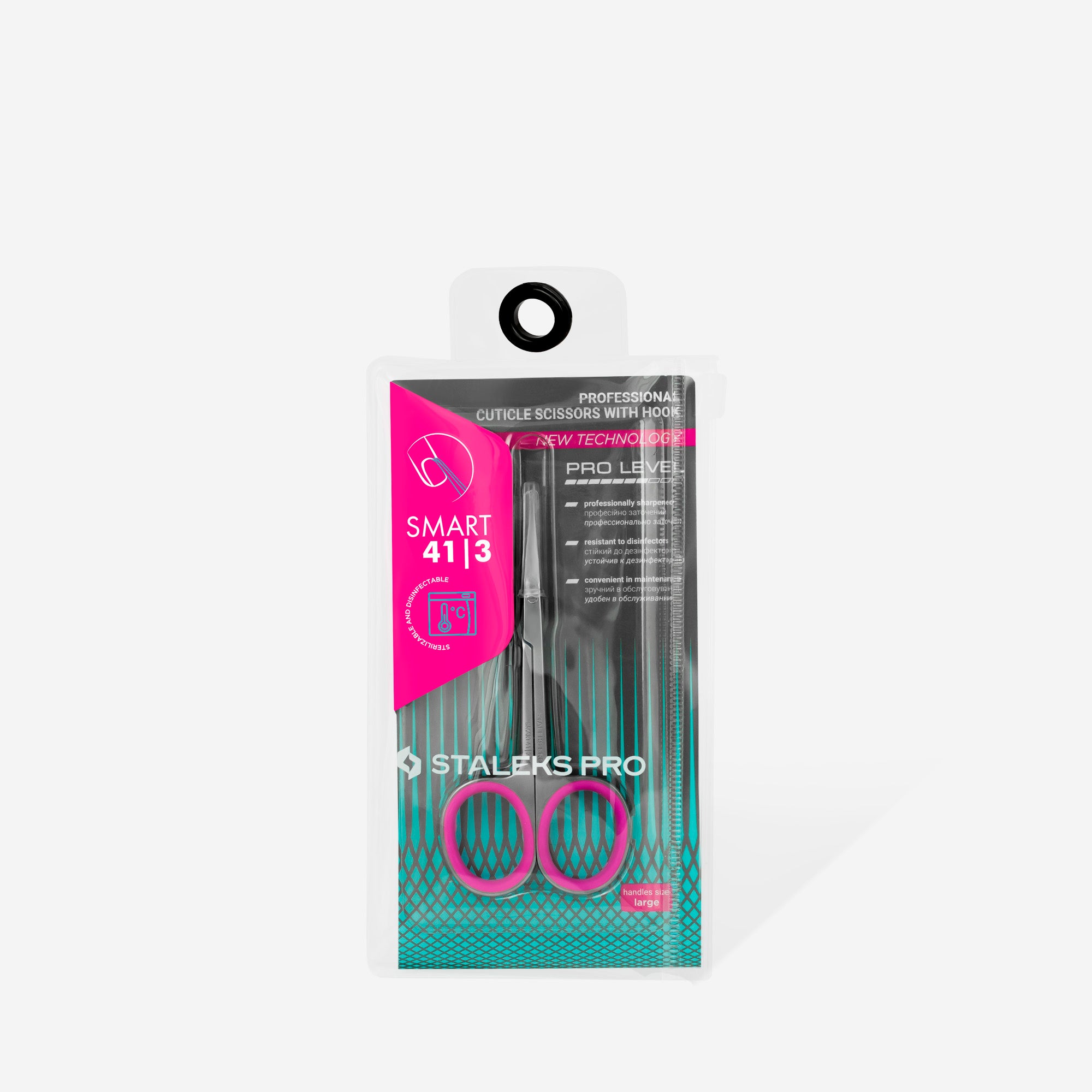 Staleks Professional Cuticle Scissors With Hook SMART 41 TYPE 3 SS-41/3