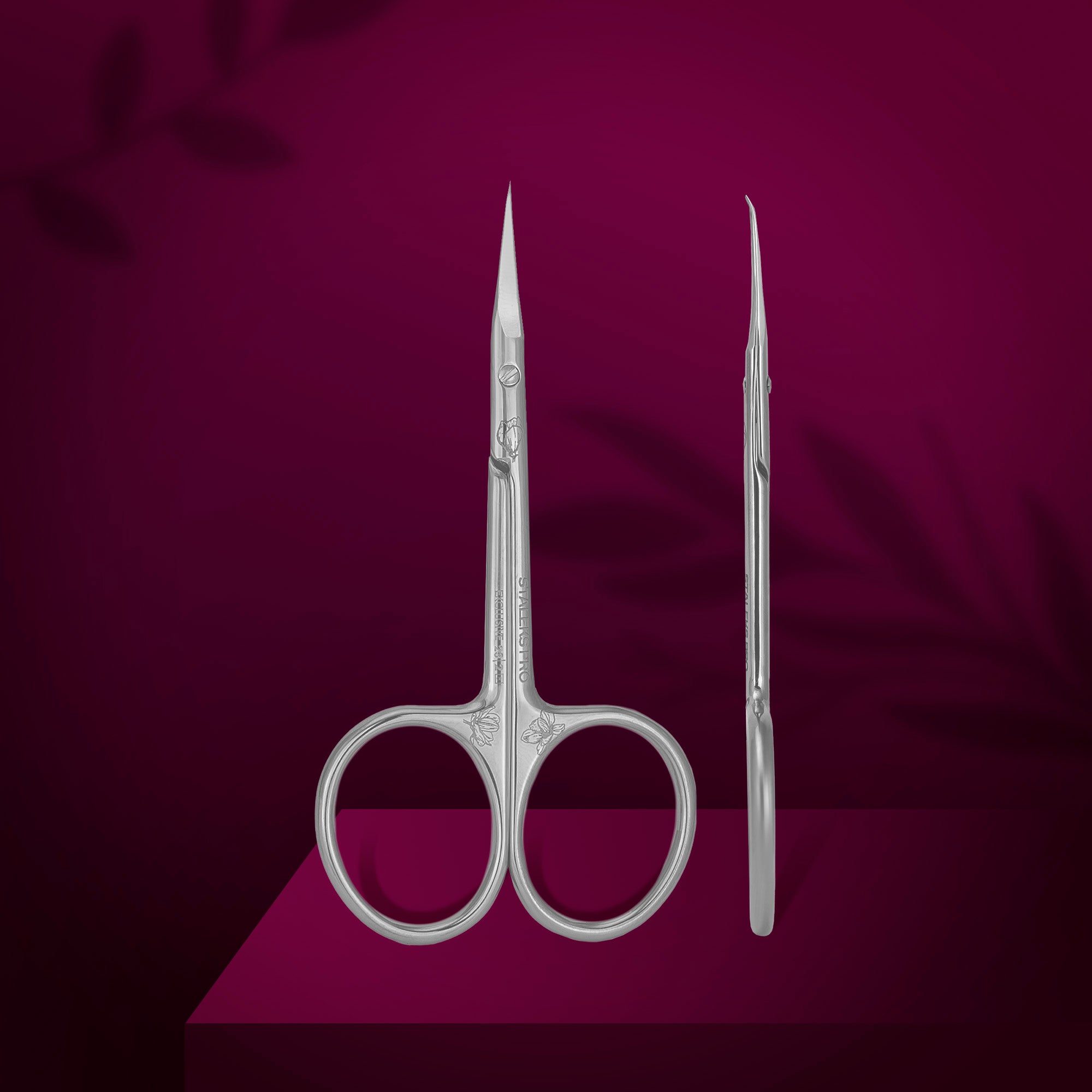Staleks Professional Cuticle Scissors With Hook EXCLUSIVE 23 TYPE 2 (Magnolia)