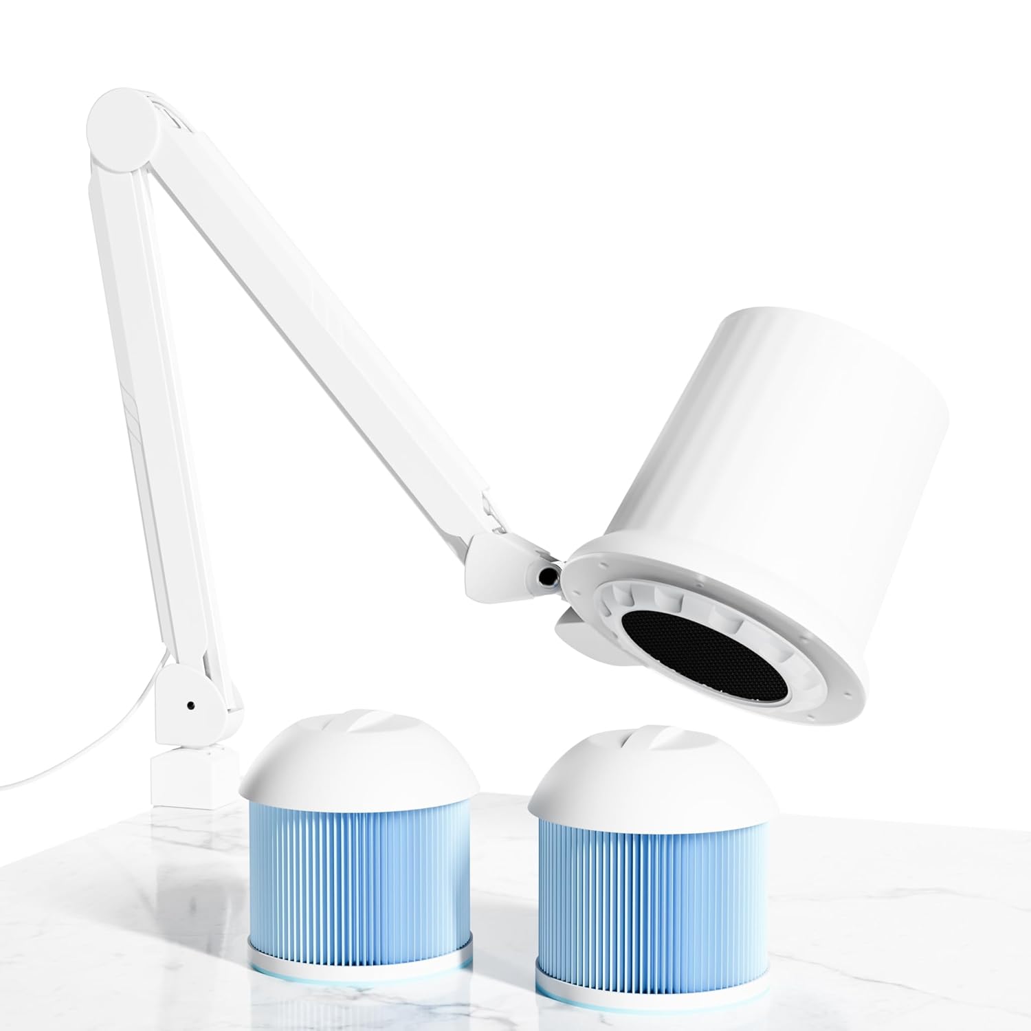 Gelpal 80W Industrial Nail Dust Collector with Adjustable Suction & LED Lighting