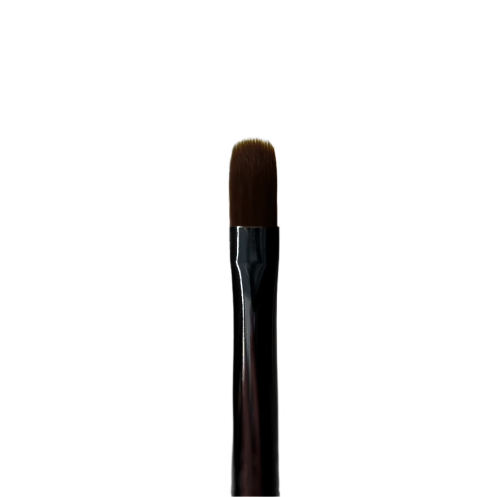 Ikonna Flat Gel Brush, Wide Nail Art Brush for Gel Application & Overlay (Nude)