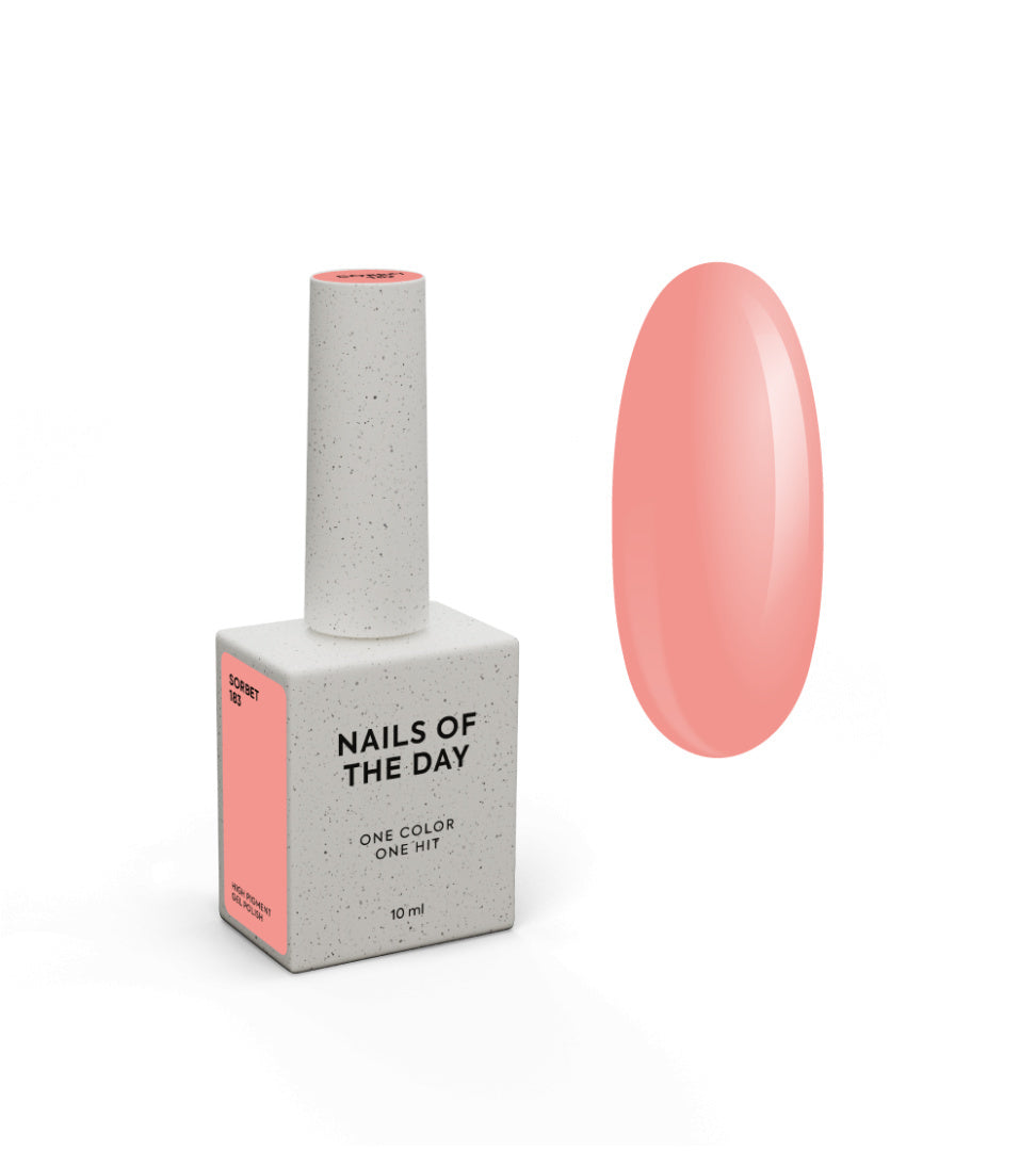 Nails Of The Day Gel Polish Sorbet Delicate Peach Hybrid Gel Polish, Ultra-Pigmented