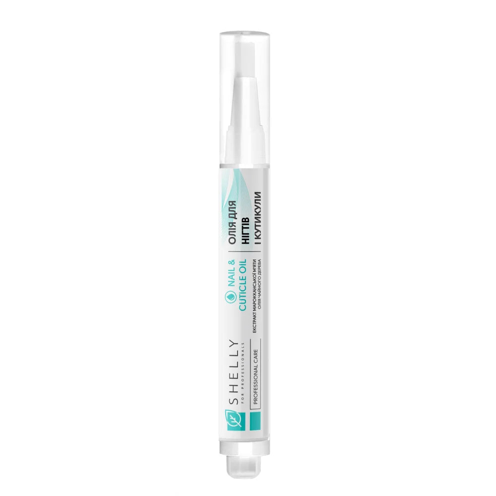 Cuticle & Nail Oil with Moroccan Mint Extract and Tea Tree Oil Shelly 3 ml – Nourishing & Strengthening Cuticle Care for Home & Salon