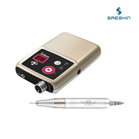 Brillian B170 (GOLD) / H170 Brushless Portable Nail Drill Set 30,000 RPM 3/32”
