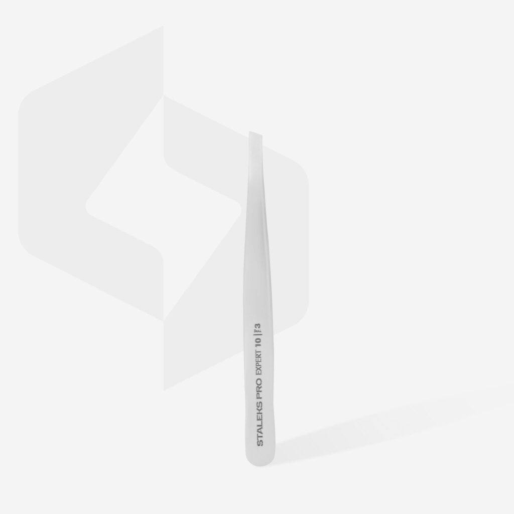 Staleks Eyebrow Tweezers EXPERT 10 TYPE 3 (Wide Beveled)
